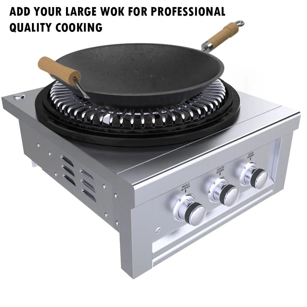 Sunstone 24″ Power Cirque Flat‑Top Griller Package