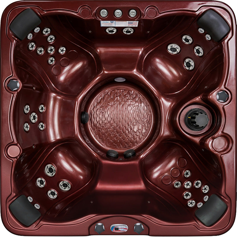 American Spas AMZ740B 7-Person 40-Jet Premium Acrylic Bench Spa Standard Hot Tub with Ozonator and 5.5kW Heater