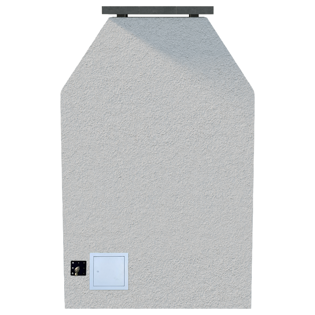 Cal Flame Laredo-Modern Outdoor Gas Fireplace w/ Mantel FRP-905-1