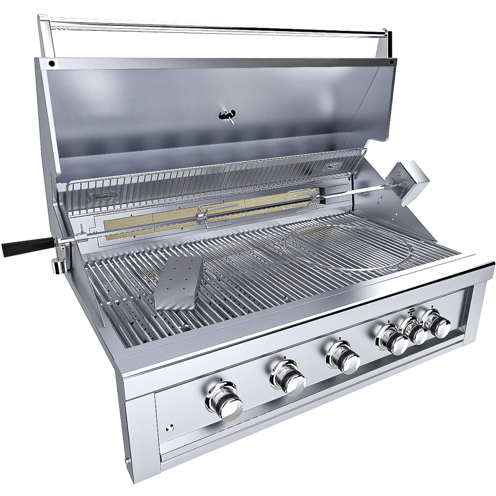 Sunstone 5-Burner Pro-Sear Infrared Grill Ruby Series – Ultimate High-Performance Outdoor Cooking Station