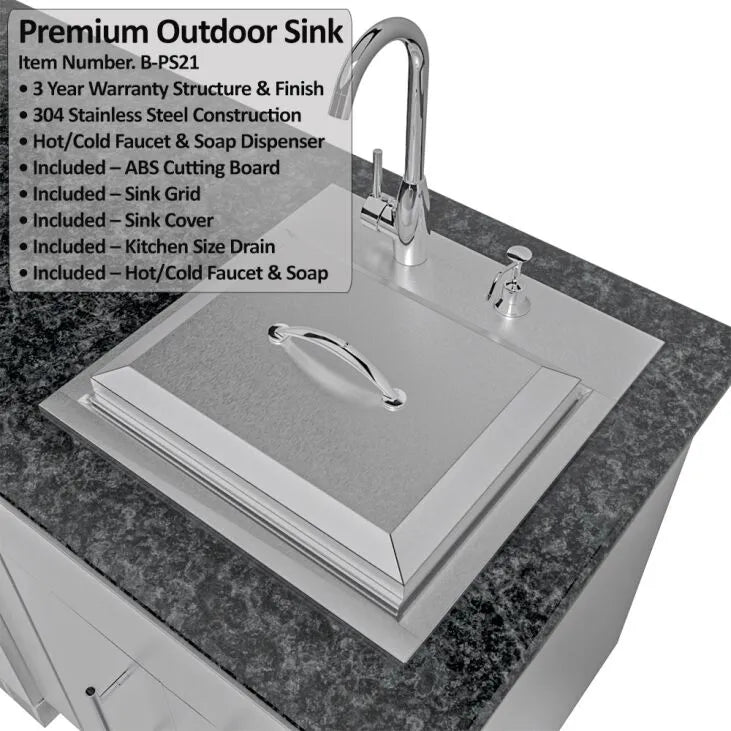 Sunstone THE ALAMO 10 Foot Outdoor Cabinet Island Package
