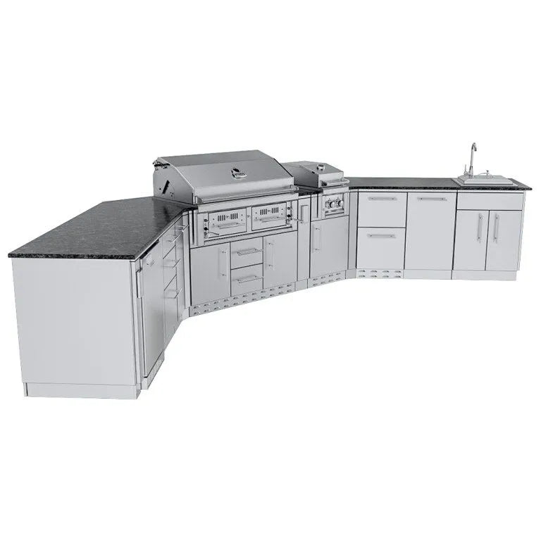 Sunstone THE BIG-TEXAN 21FT Outdoor Cabinet Large Island Package