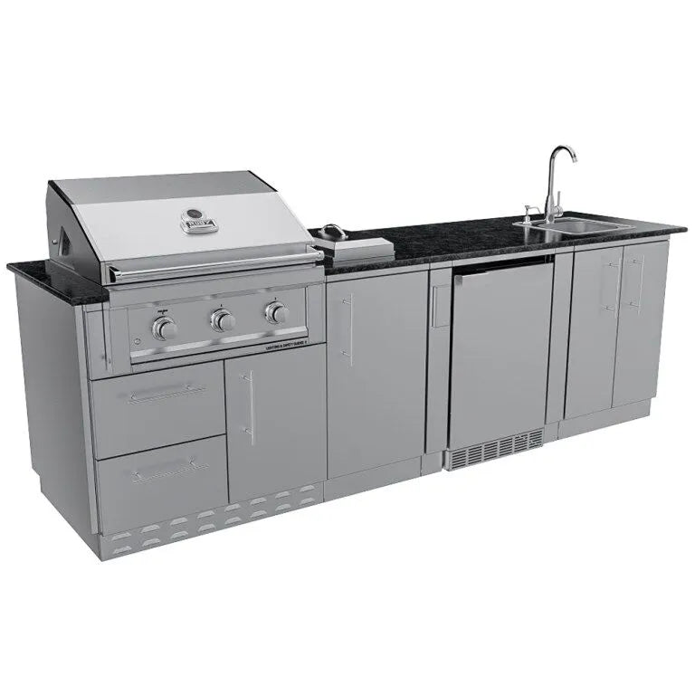 Sunstone THE BRAZOS 9 Foot Outdoor Kitchen Island Package