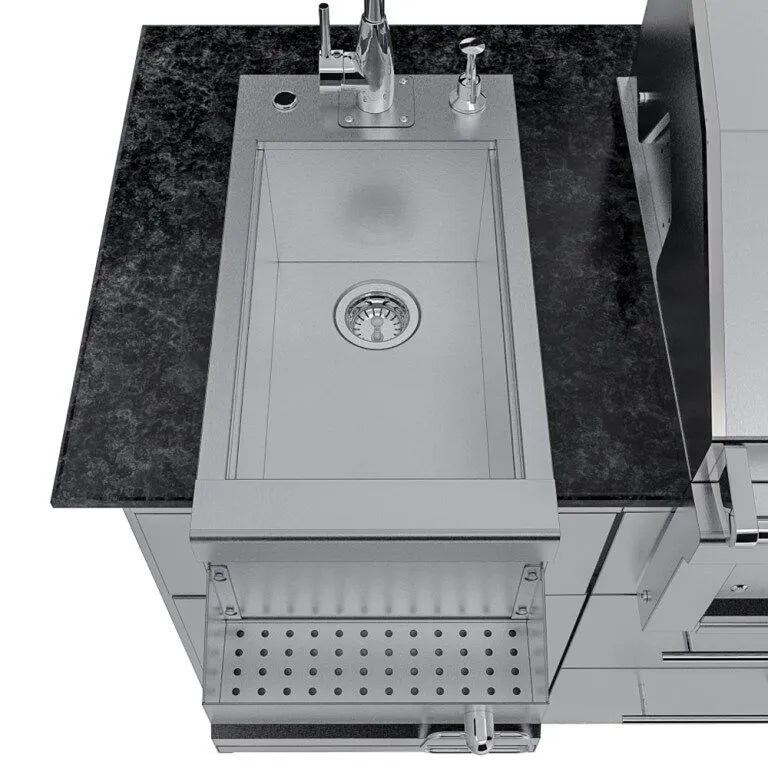 Sunstone THE CAPRICE 6 FT 4 IN Grill & Bar Sink Outdoor Island Package