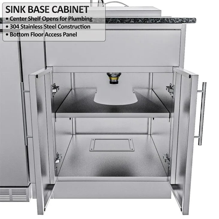 Sunstone The Cypress 11.6FT Outdoor Cabinet Lage Island Kitchen