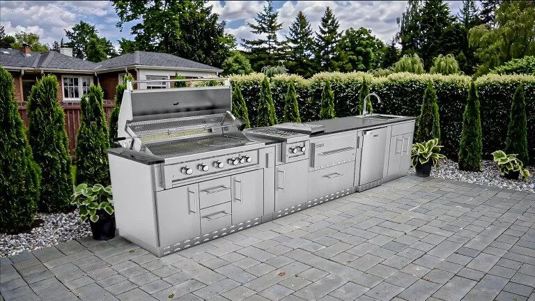 Sunstone French Quarter Outdoor Kitchen Island Package