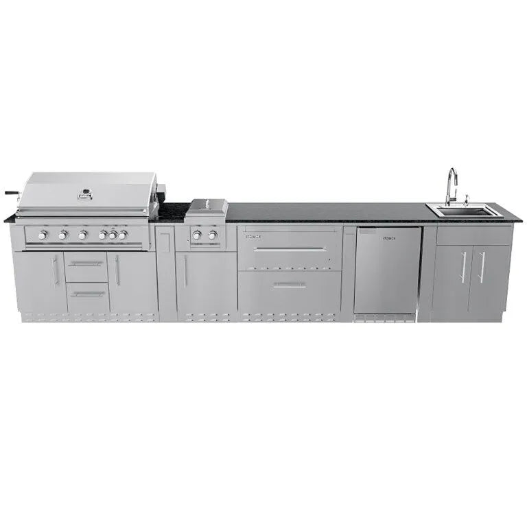 Sunstone French Quarter Outdoor Kitchen Island Package