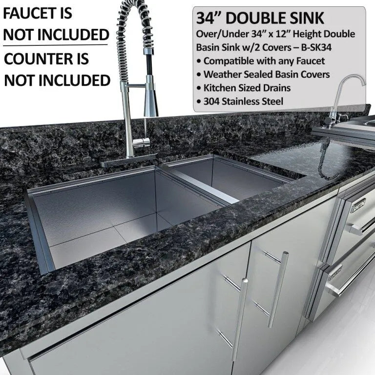 Sunstone Galley Clean & Prep Cabinet Island Package