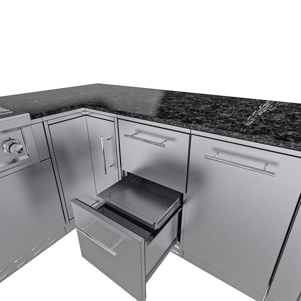 Sunstone The Rancher Outdoor Kitchen Package L Shaped