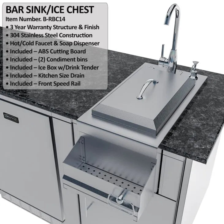 Sunstone THE SAVANNA 16FT Outdoor Cabinet Package with 60° Angle