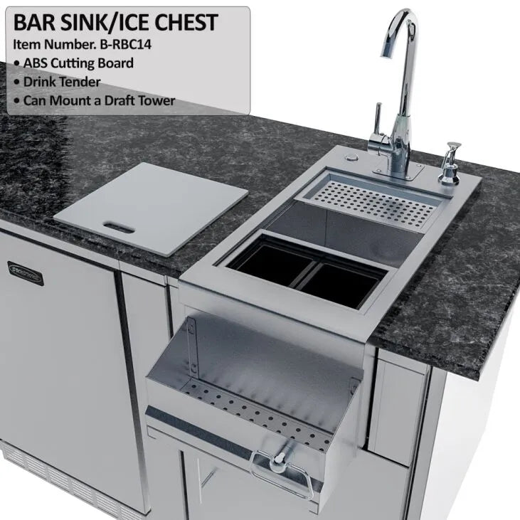 Sunstone THE SAVANNA 16FT Outdoor Cabinet Package with 60° Angle
