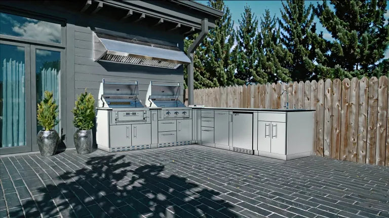 Sunstone Texas Tango Outdoor Kitchen Island Package 19 Feet