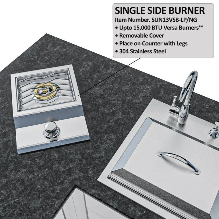 Sunstone Texas Tango Outdoor Kitchen Island Package 19 Feet