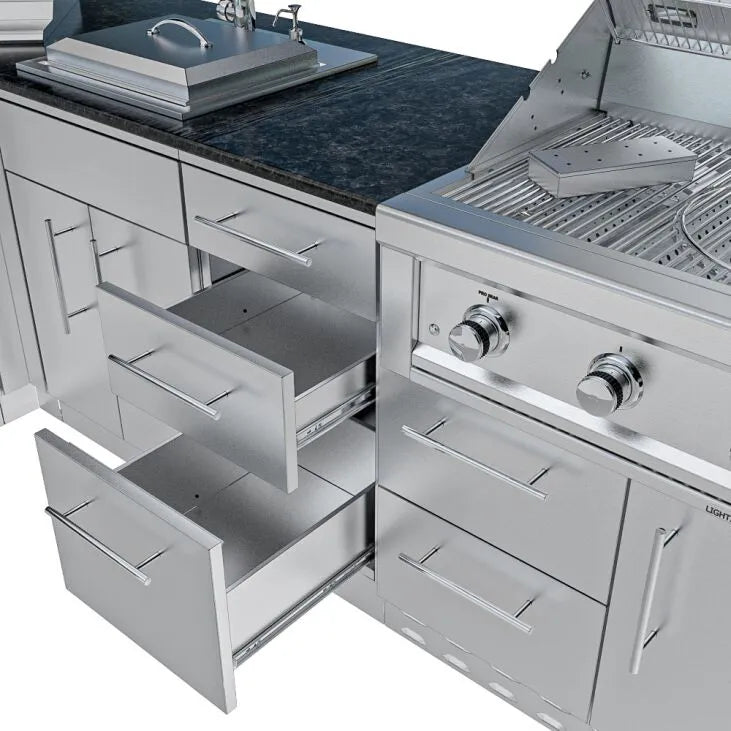 Sunstone Texas Tango Outdoor Kitchen Island Package 19 Feet
