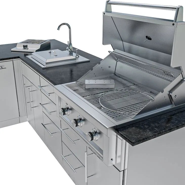 Sunstone Texas Tango Outdoor Kitchen Island Package 19 Feet