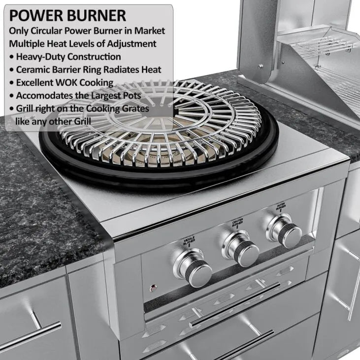 Sunstone TexCajun Outdoor Kitchen Island Package
