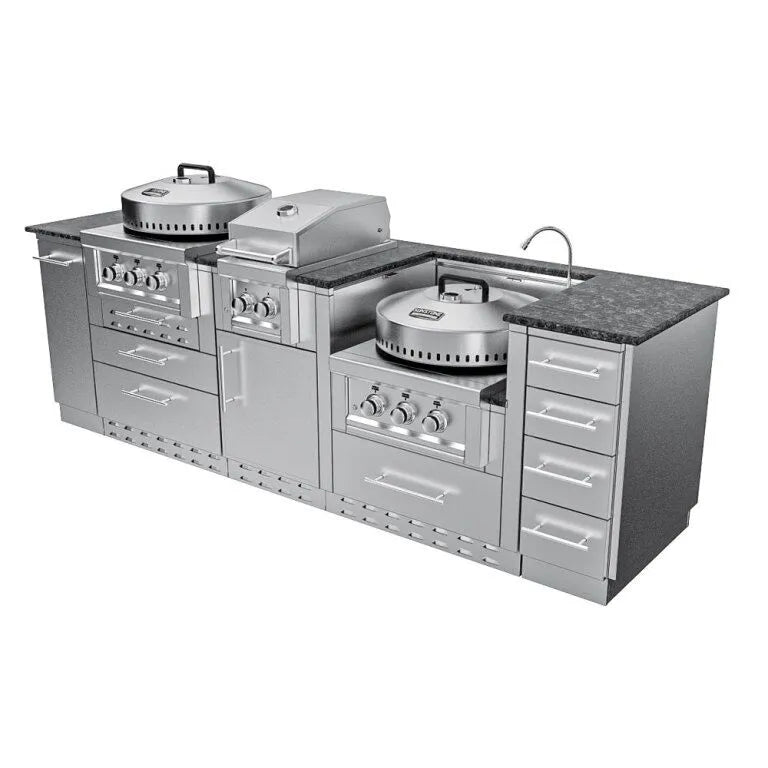 Sunstone TexCajun Outdoor Kitchen Island Package