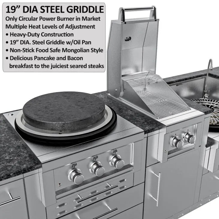 Sunstone TexCajun Outdoor Kitchen Island Package