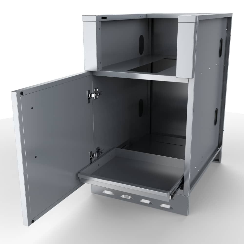 Sunstone 20" Appliance Cabinet for Up To 14-1/2 In. Cut-Out Width Appliance or Bar Station w/Left Swing Door - SAC20CSDL