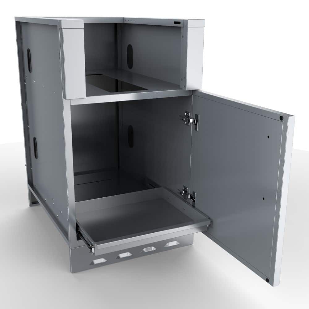 Sunstone 20" Appliance Cabinet for Up To 14-1/2 In. Cut-Out Width Appliance or Bar Station w/Right Swing Door - SAC20CSDR