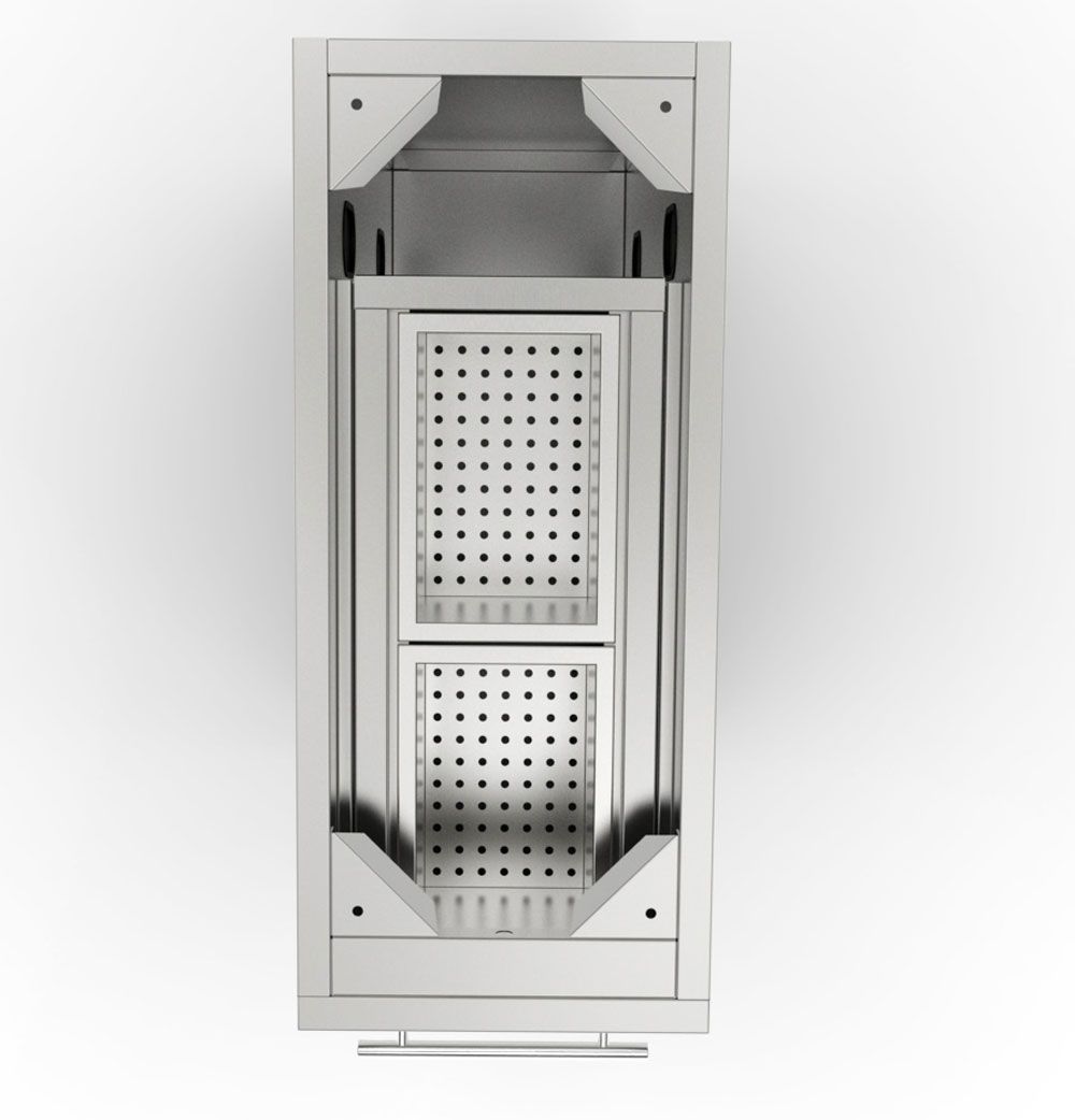 Sunstone 12" Spice Rack Drawer w/Two Removable Bins - SBC12SSRD