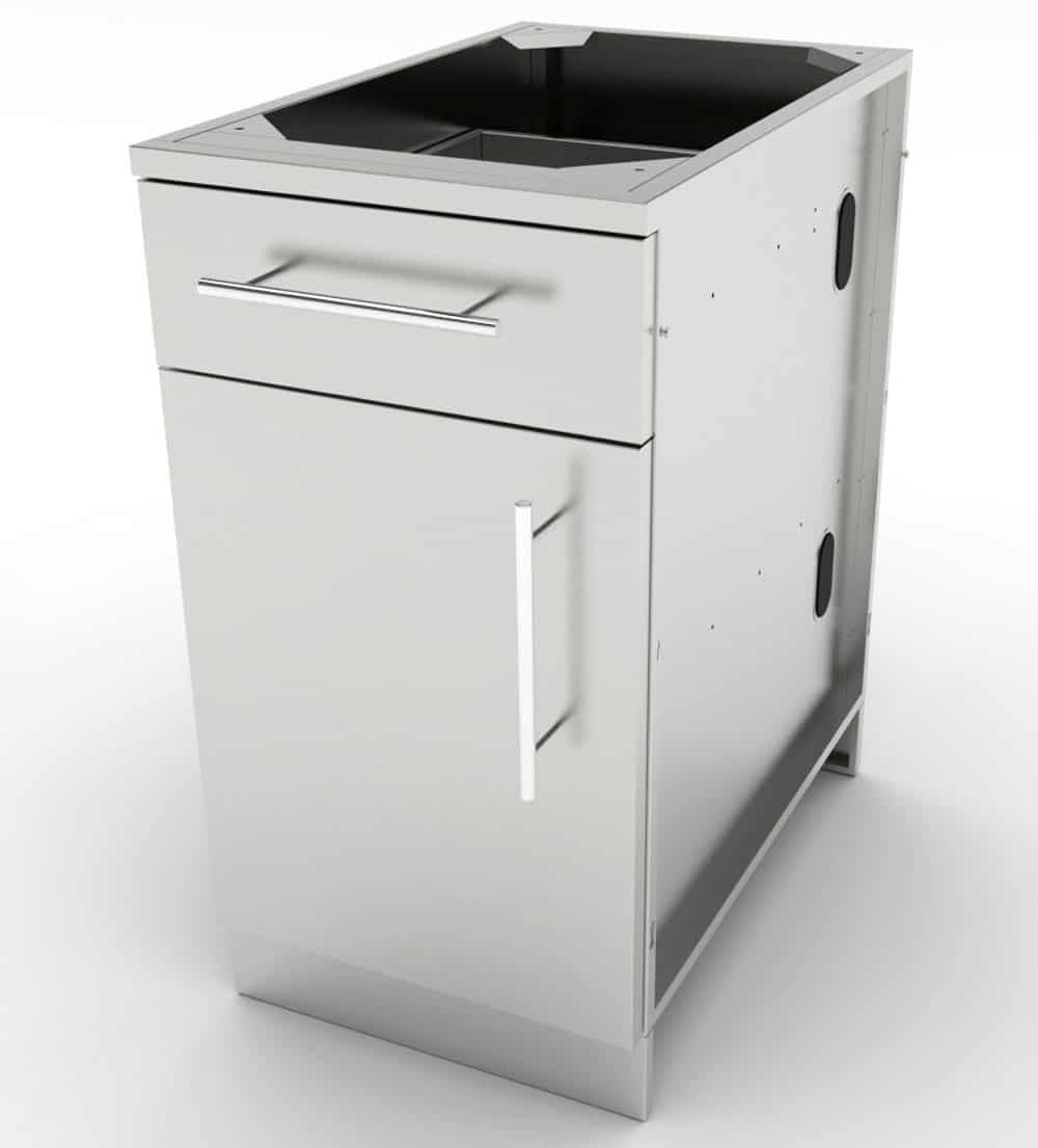 Sunstone 18" Left Swing Door Cabinet w/Top Drawer & Shelf - SBC18CSDL
