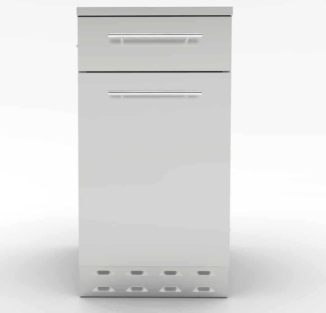 Sunstone 18"Propane/Trash Drawer Combo Cabinet - SBC18SLPCD