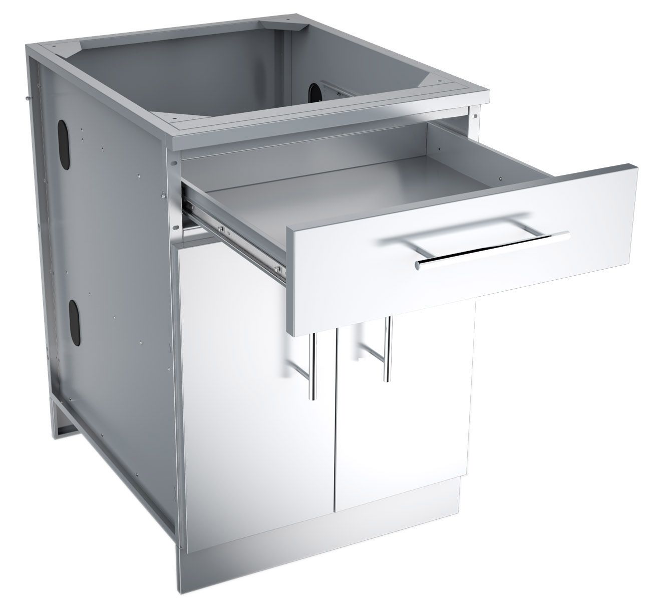 Sunstone 24" Double Door Base Cabinet w/Shelf & Reversible Top Drawer or False Panel - SBC24CDD