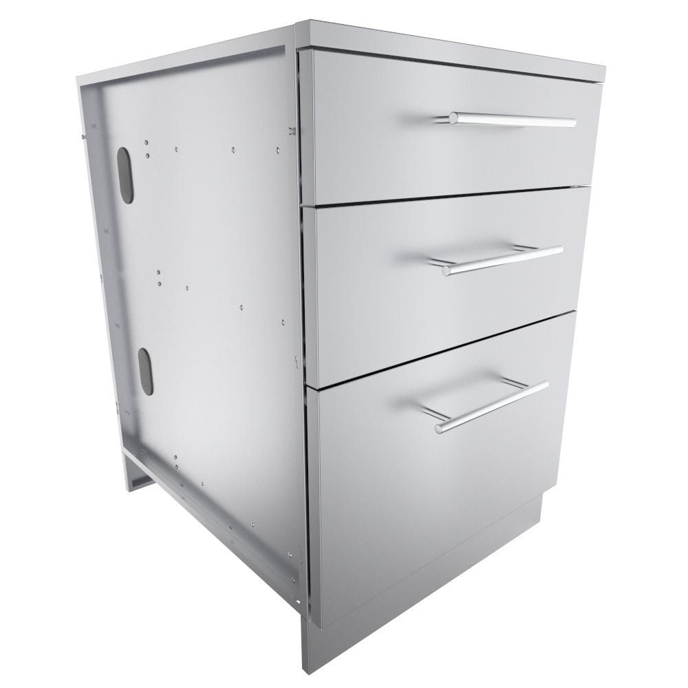 Sunstone 24" Large Triple Drawer Base Cabinet - SBC24STD