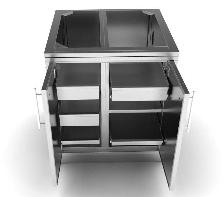 Sunstone 30" Weather Sealed Dry Storage Pantry with Multi-Drawers and shelves - SBC30DSPC