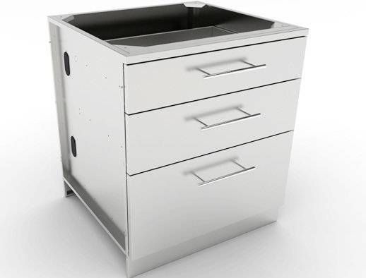 Sunstone 30" Large Triple Drawer Base Cabinet - SBC30STD