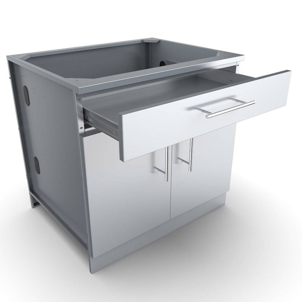 Sunstone 36" Double Door Base Cabinet w/Shelf & Reversible Top Drawer or False Panel - SBC36CDD