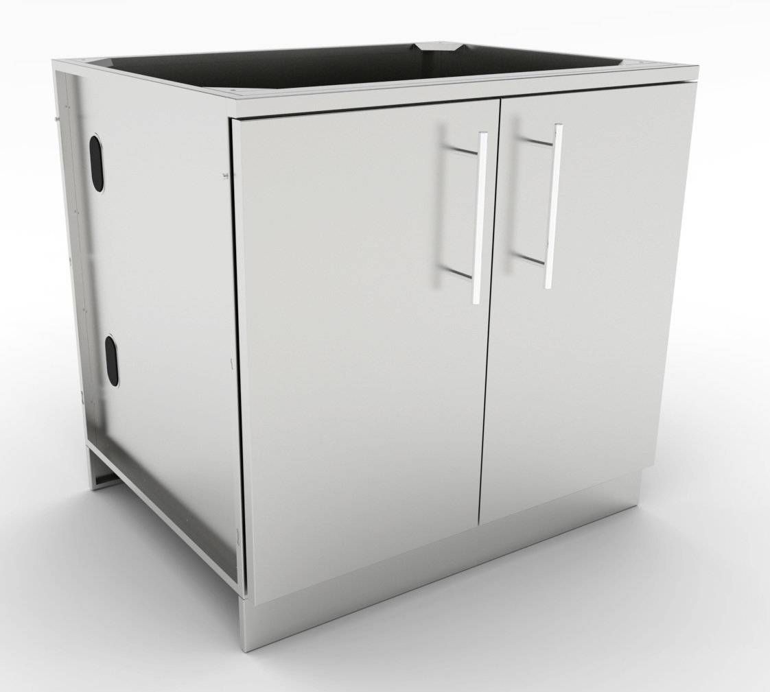 Sunstone 36" Full Height Double Door Base Cabinet w/Two Shelves & Door Pockets - SBC36FDD