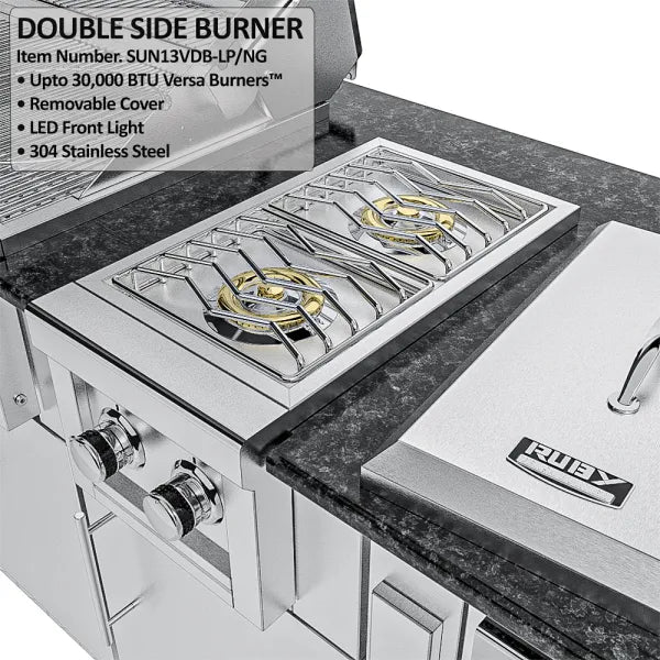 Sunstone THE HOUSTON 9 Foot 8 Inch Outdoor Griller's Paradise Island Package