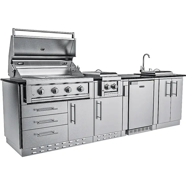 Sunstone THE HOUSTON 9 Foot 8 Inch Outdoor Griller's Paradise Island Package