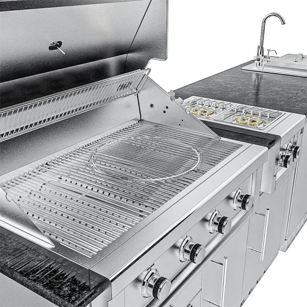 Sunstone THE HOUSTON 9 Foot 8 Inch Outdoor Griller's Paradise Island Package