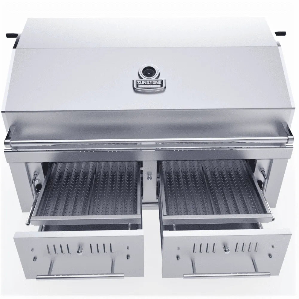 Sunstone 42″ Gas Hybrid Dual Zone Charcoal/Wood Burning Grill