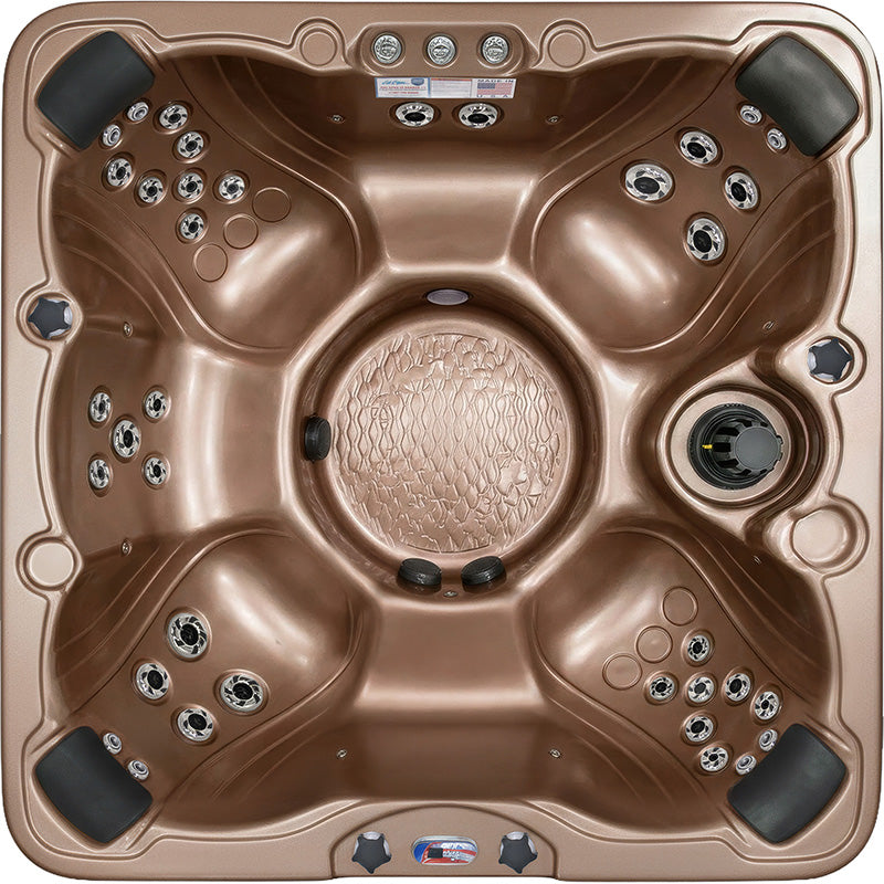 American Spas AMZ740B 7-Person 40-Jet Premium Acrylic Bench Spa Standard Hot Tub with Ozonator and 5.5kW Heater