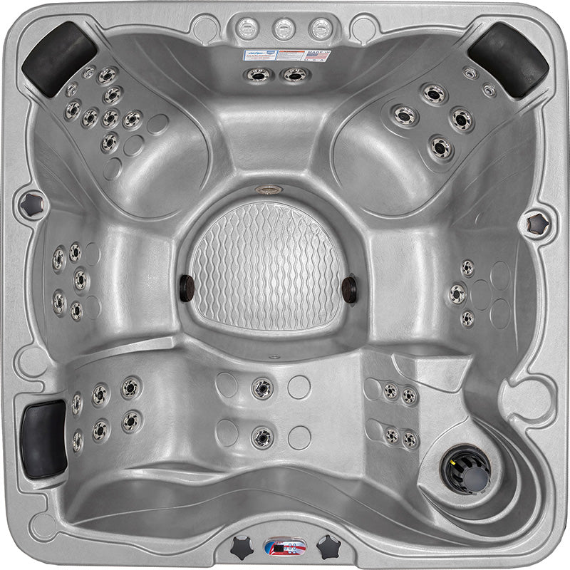 American Spas AMZ740L 6-Person 40-Jet Premium Acrylic Lounger Spa Standard Hot Tub with Ozonator and 5.5kW Heater