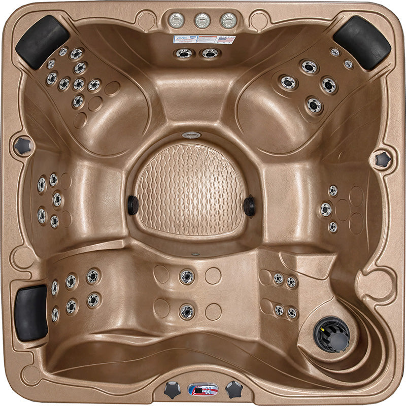 American Spas AMZ740L 6-Person 40-Jet Premium Acrylic Lounger Spa Standard Hot Tub with Ozonator and 5.5kW Heater
