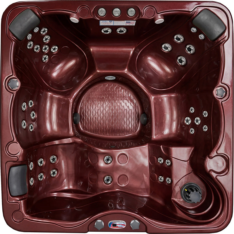 American Spas AMZ745L 6-Person 45-Jet Premium Acrylic Lounger Spa Standard Hot Tub with Ozonator and Bluetooth Sound System