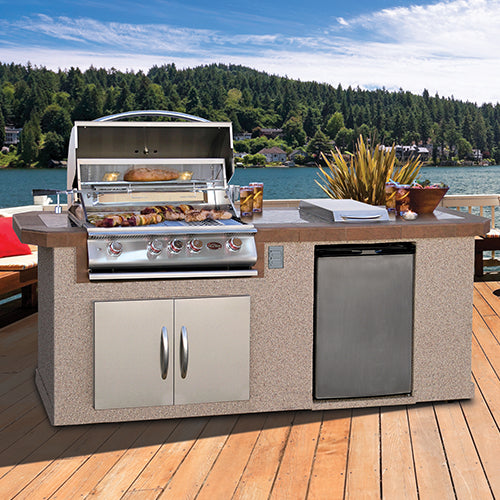 Cal Flame Atlantic Q BBQ 801 Premium Outdoor Grill Island
