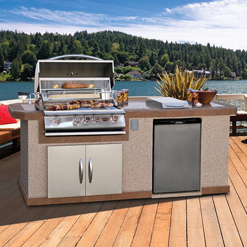 Cal Flame Bel Air Q Compact Luxury Outdoor Grill Island
