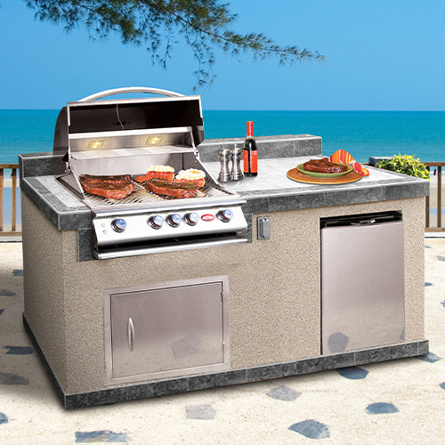 Cal Flame Costa Q BBQ Island PV6004