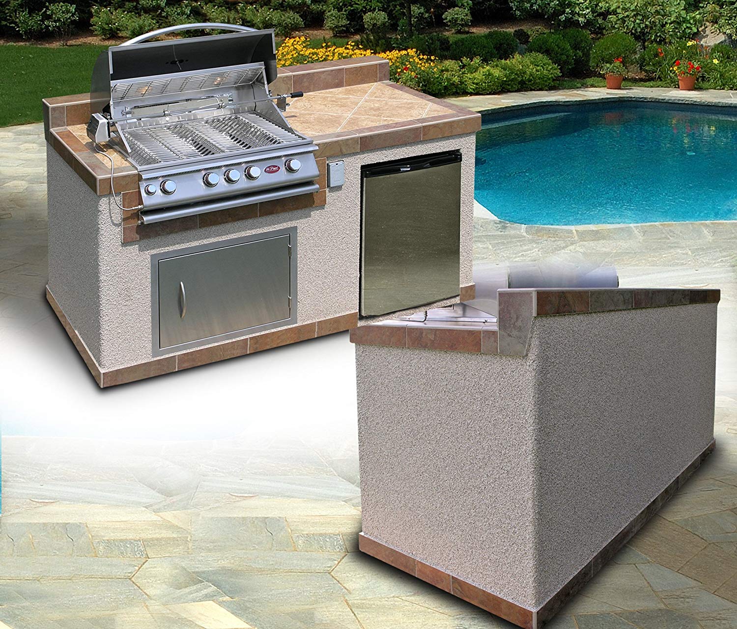 Cal Flame Costa Q BBQ Island PV6004