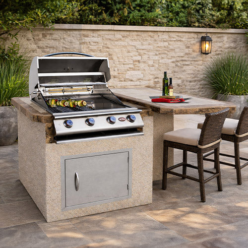Cal Flame Kauai Q 402 BBQ Grill Island KAUAIQ