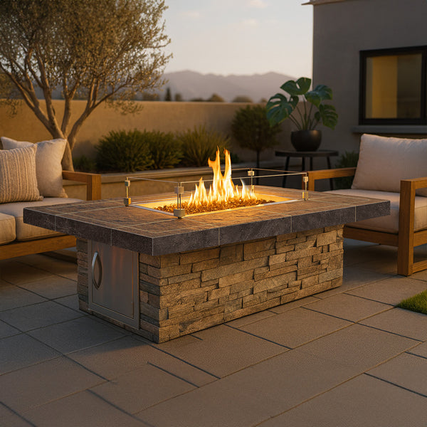 Cal Flame Mojave – Modern Outdoor Gas Fire Pit FPT-RT601M