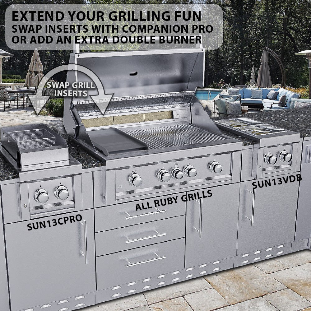Sunstone Ruby 4 Burner Pro-Sear 36″