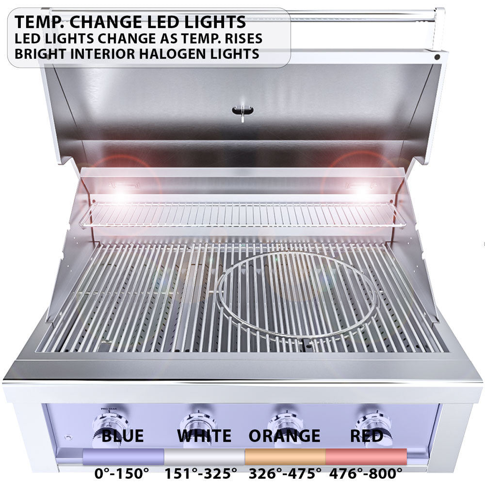 Sunstone Ruby 4 Burner Pro-Sear 36″