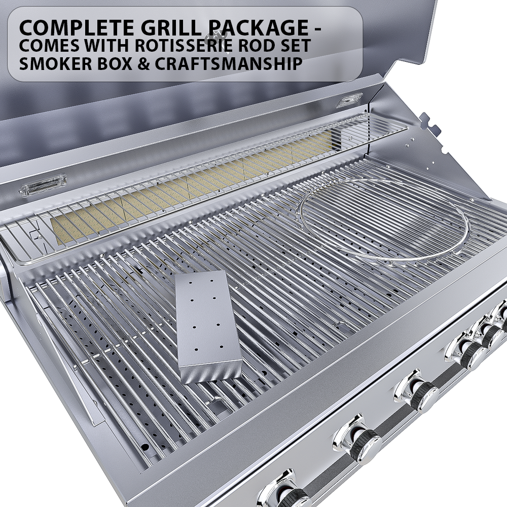 Sunstone 5-Burner Pro-Sear Infrared Grill Ruby Series – Ultimate High-Performance Outdoor Cooking Station